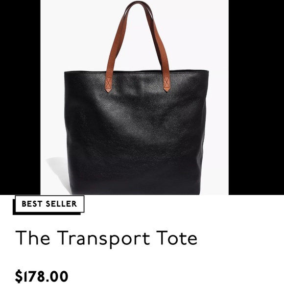 Madewell Handbags - Madewell The Transport Tote - True Black Brown